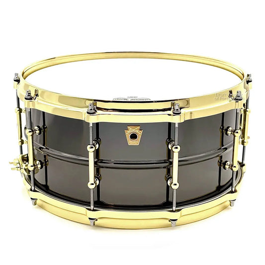Ludwig LB417BT Black Beauty Snare Drum 14x6.5 w/Brass Trim B-STOCK - Drum Center Of Portsmouth