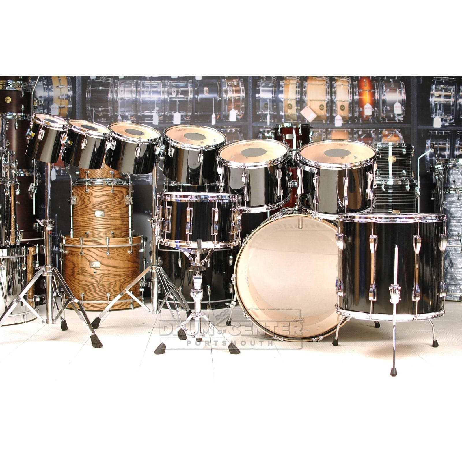 Ludwig Classic Maple 9pc Rawk Mawnstah Drum Set