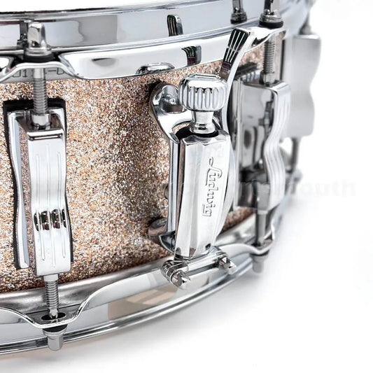 EMBARGOED - ACTIVATE OCT 8 - Ludwig Classic Maple Snare Drum 14x5 Champagne Sparkle - Drum Center Of Portsmouth