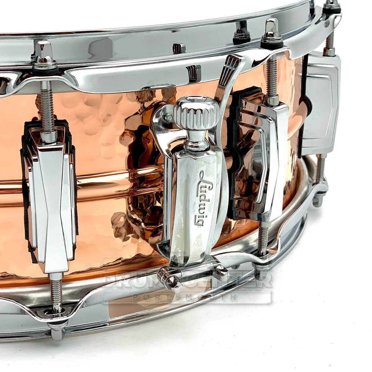 Ludwig LC660K Copper Phonic Snare Drum 14x5 Hammered