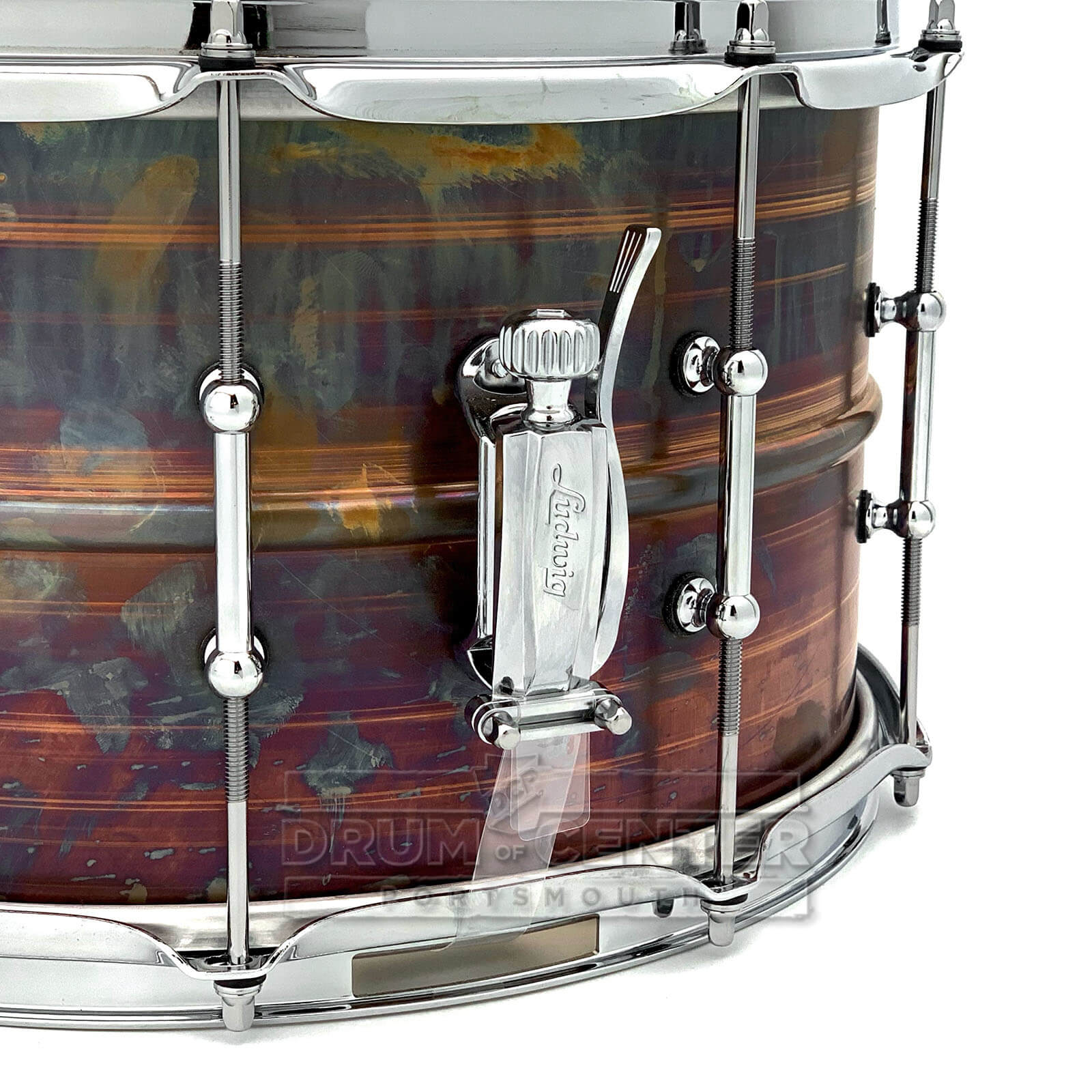 Ludwig LB508RT Supraphonic Raw Bronze Snare Drum w/Tube Lugs 14x8