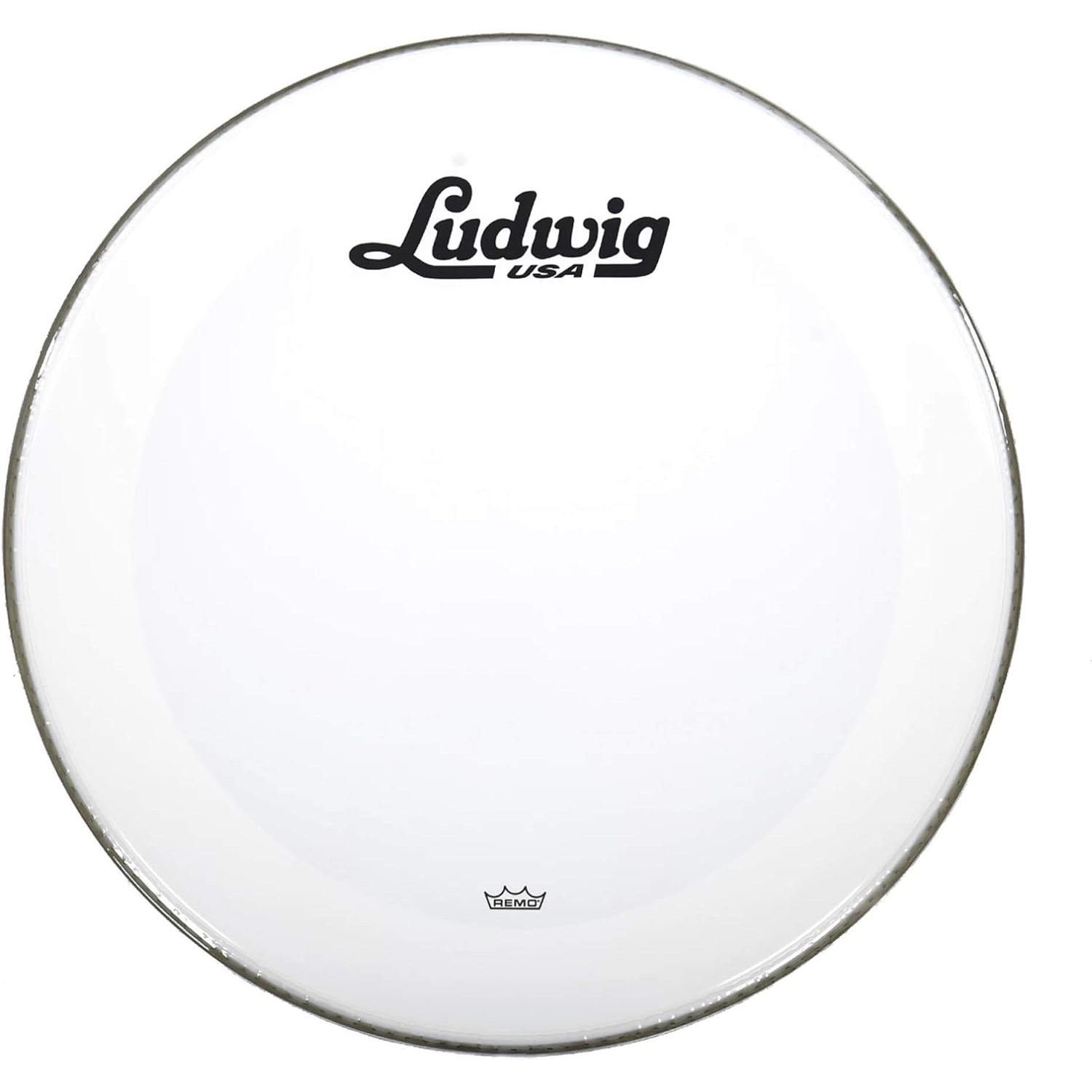 Ludwig Smooth White Bass Drum Resonant Head 20" w/Script Logo - Drum Center Of Portsmouth