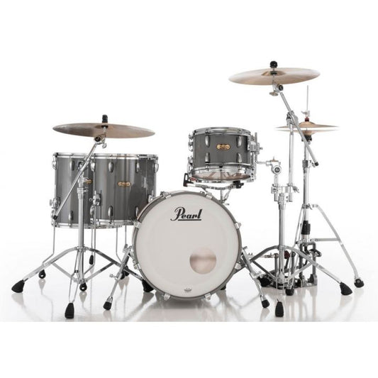 Pearl Masters Maple Pure 3pc Drum Set 20/12/14 w/L-Bracket R2 Mounts Putty Gray