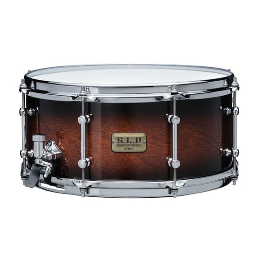 Tama SLP Dynamic Kapur Snare Drum 14x6.5 Black Kapur Burst