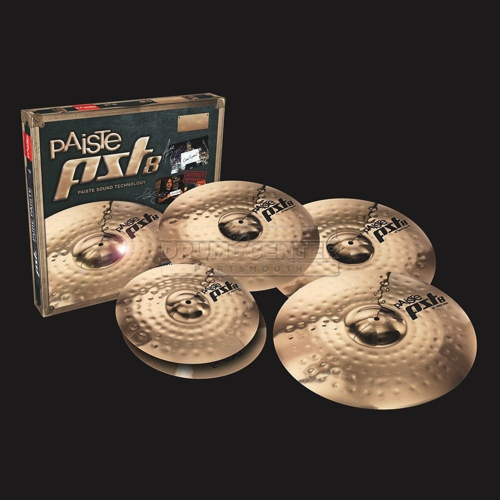Paiste PST 8 Reflector Rock Cymbal Set 14/16/20 w/FREE 18"
