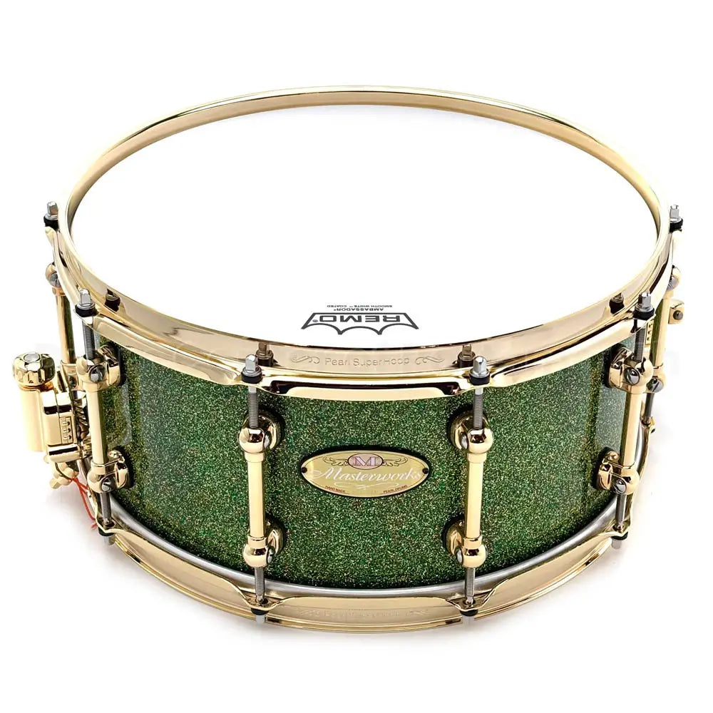 Pearl Masterworks "BGMB" Snare Drum 14x6.5 Shimmer of Oz w/Gold Hardware - Drum Center Of Portsmouth