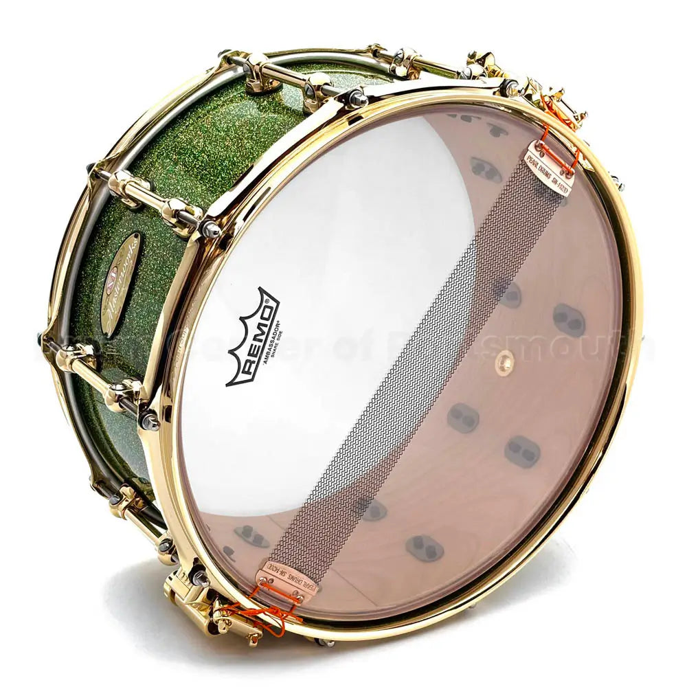 Pearl Masterworks "BGMB" Snare Drum 14x6.5 Shimmer of Oz w/Gold Hardware - Drum Center Of Portsmouth