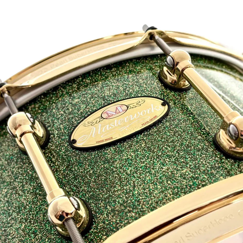 Pearl Masterworks "BGMB" Snare Drum 14x6.5 Shimmer of Oz w/Gold Hardware - Drum Center Of Portsmouth