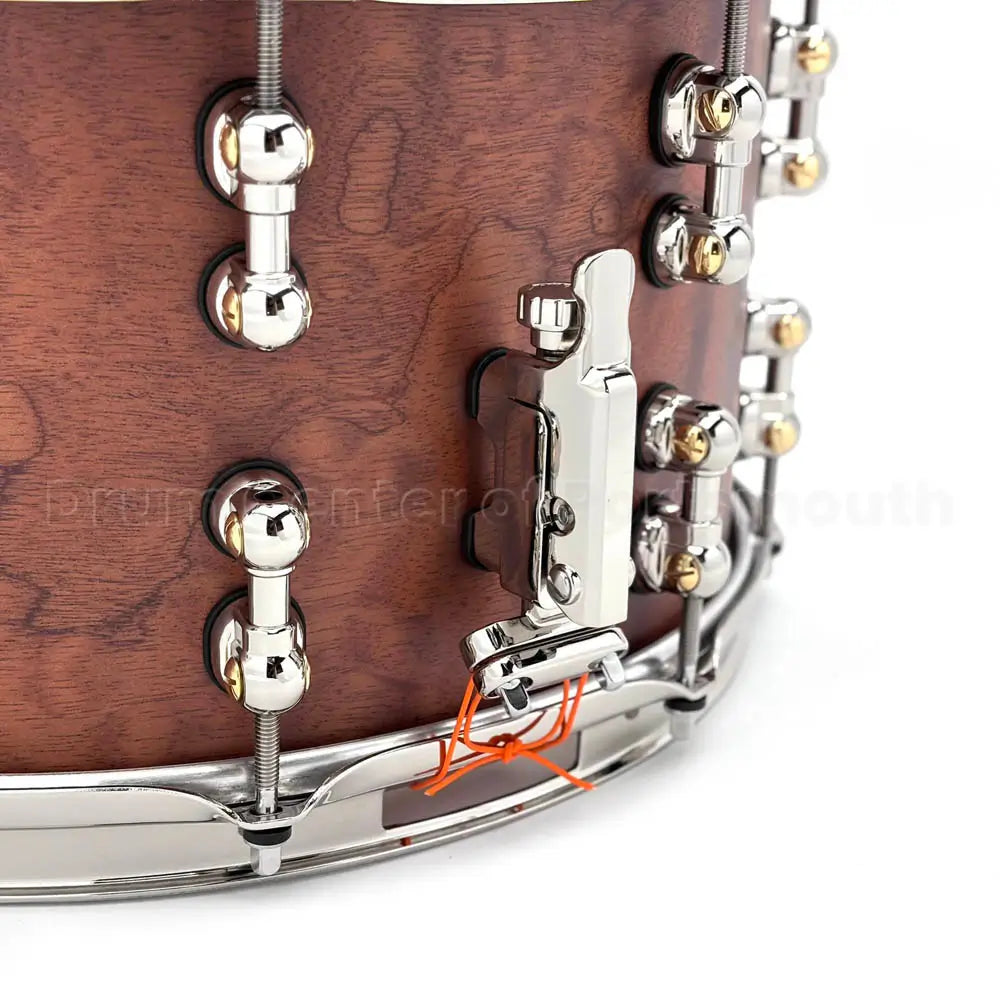 Pearl Masterworks Mahogany/Gum Snare Drum 15x8 Matte Burl Mahogany w/Nickel Hw - Drum Center Of Portsmouth