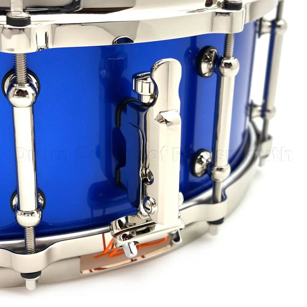 Pearl Masterworks Maple/Gum Snare Drum 14x5.5 Kobalt Blue Metallic w/Nickel Hw - Drum Center Of Portsmouth