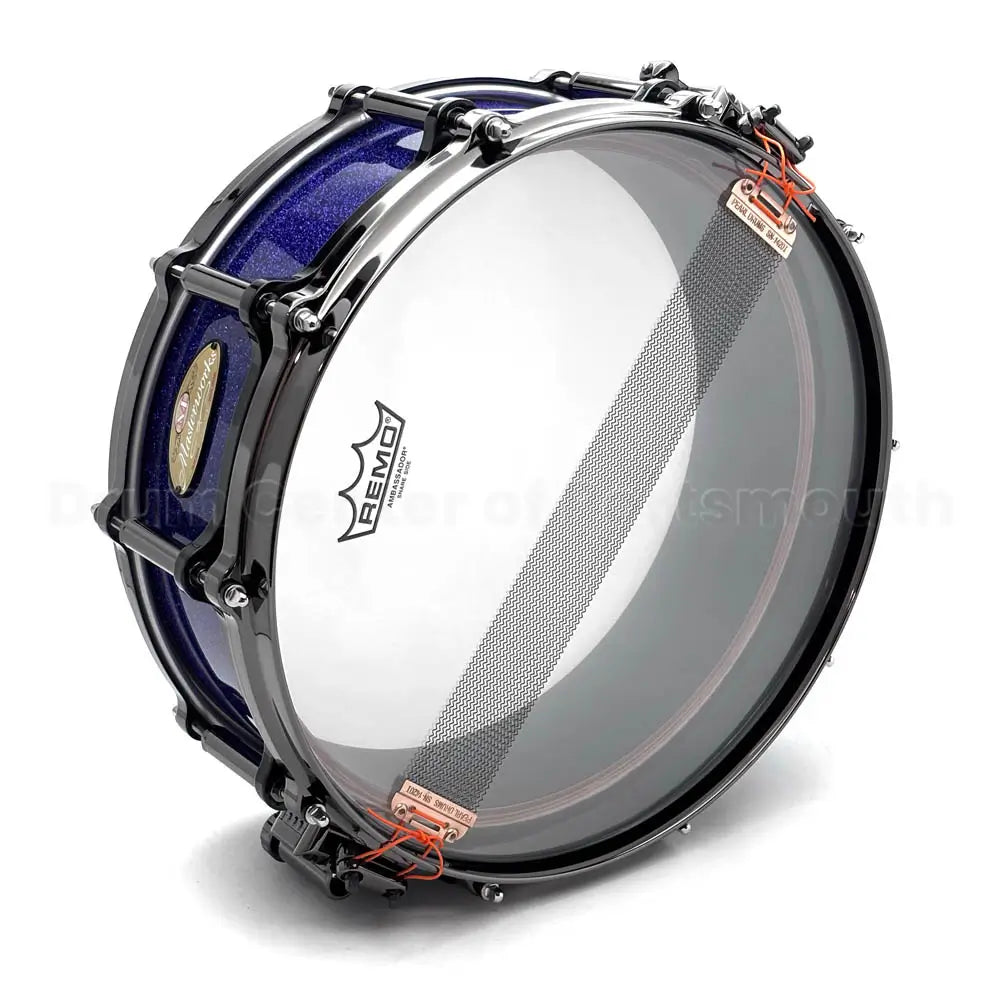 Pearl Masterworks Free Floating Maple Snare Drum 14x5 Purpler Craze w/Black Hw - Drum Center Of Portsmouth