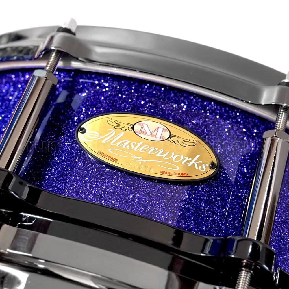 Pearl Masterworks Free Floating Maple Snare Drum 14x5 Purpler Craze w/Black Hw - Drum Center Of Portsmouth