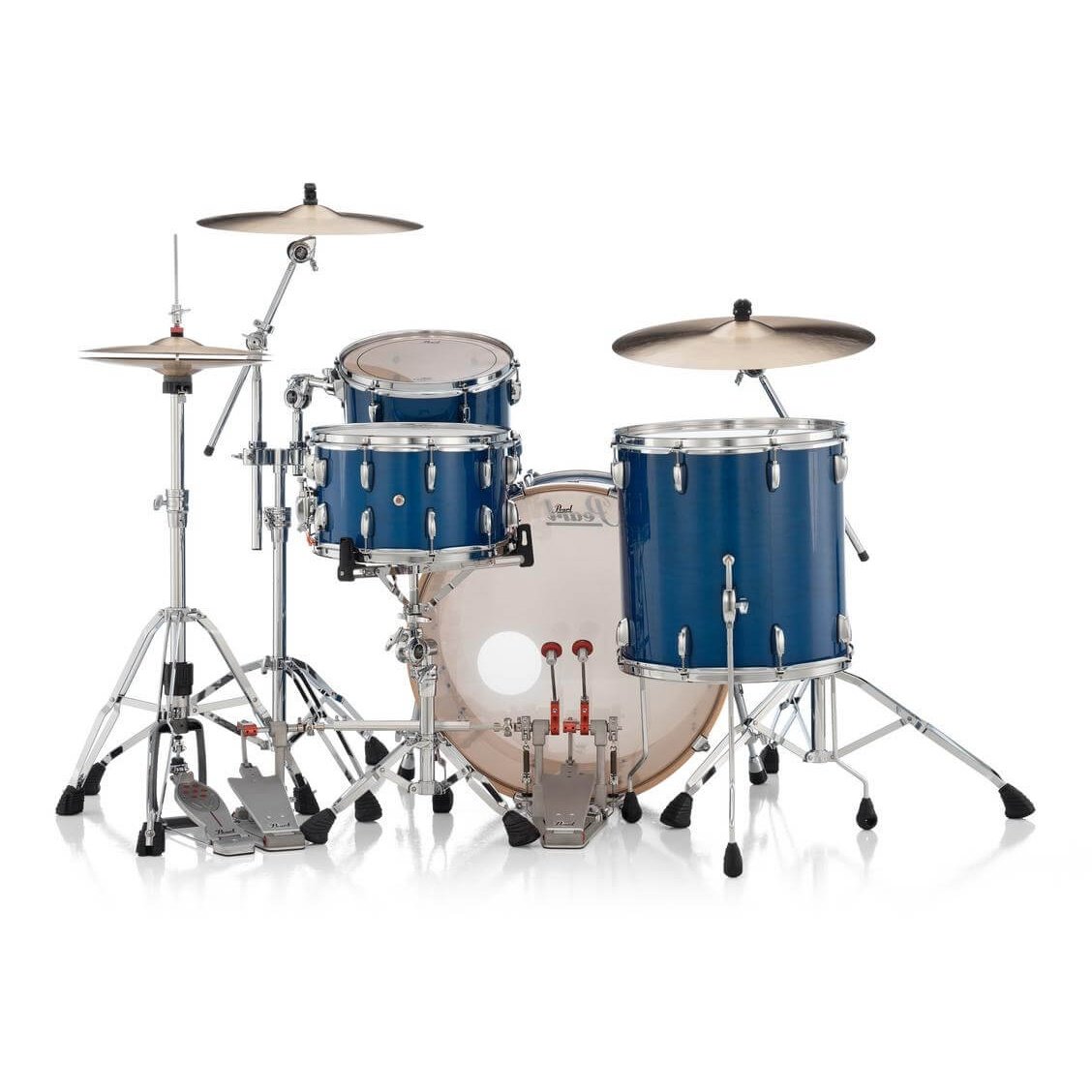 Pearl Professional Maple 3pc Drum Set 24/13/16 Sheer Blue