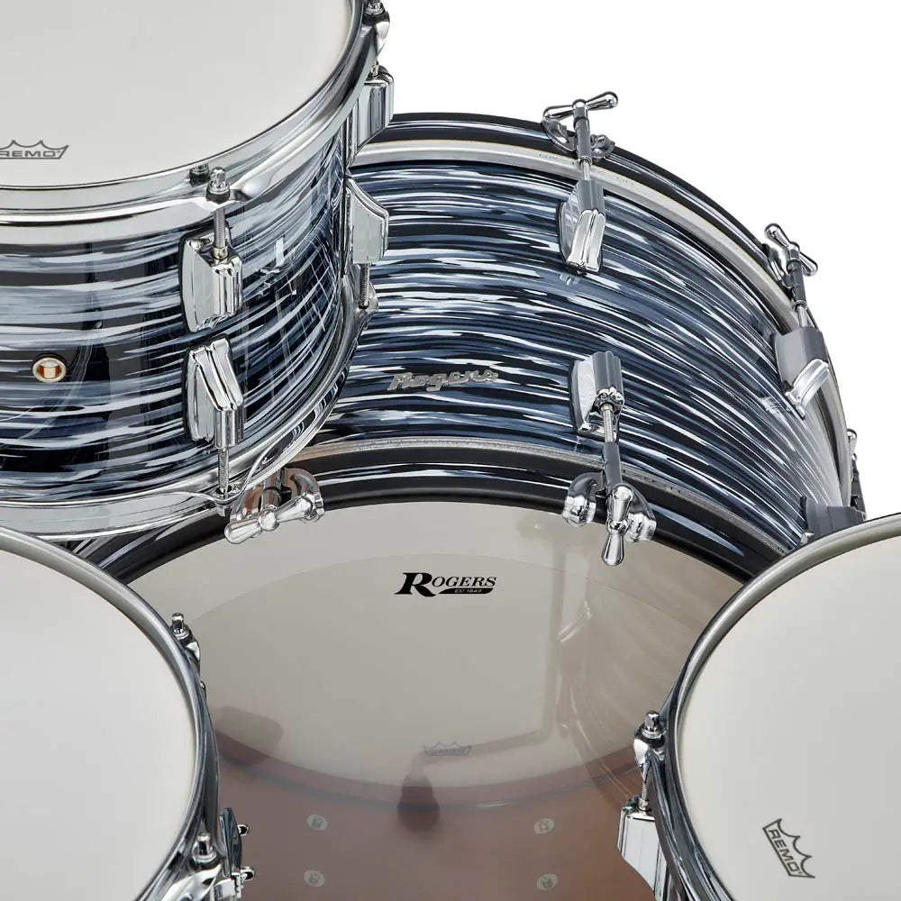 Rogers Powertone 3pc Drum Set 70s Black Oyster - Drum Center Of Portsmouth