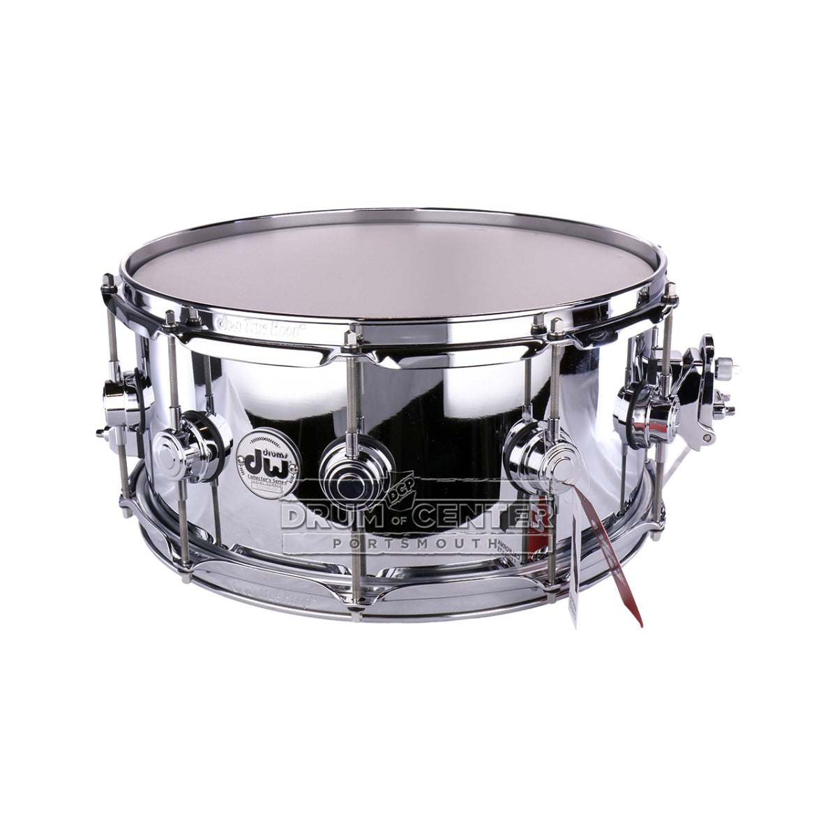 DW Collectors Chrome Over Brass Prototype Snare Drum 14x6.5
