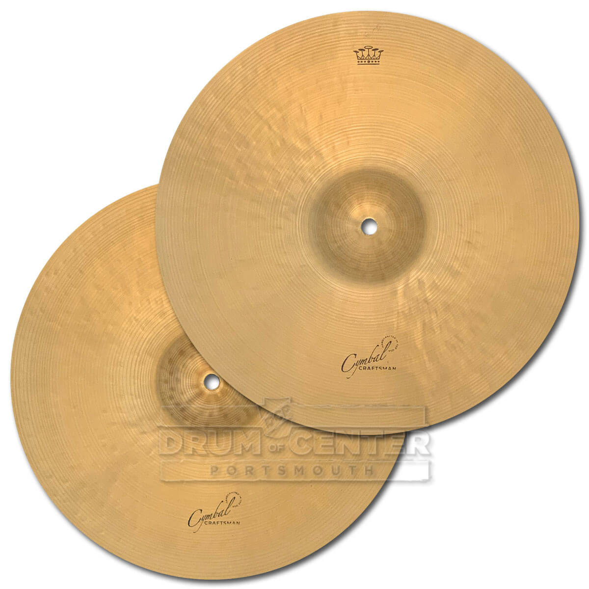 Royal Cymbals Cymbal Craftsman Hi Hat Cymbals 14" w/Patina 2 grams - Drum Center Of Portsmouth