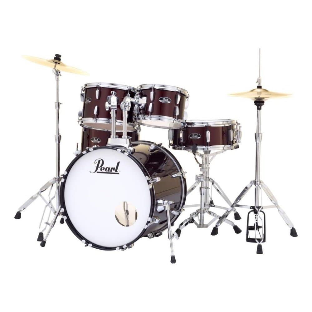 Pearl Roadshow 5 Piece Drum Set With Hardware & Cymbals - Wine Red