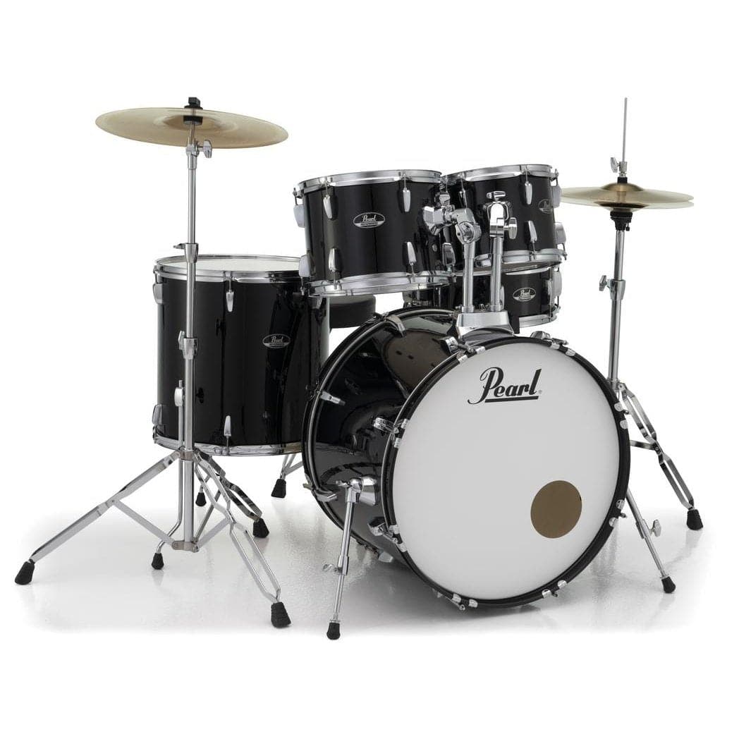 Pearl Roadshow 5 Piece Drum Set With Hardware & Cymbals - Jet Black RS525SC/C31