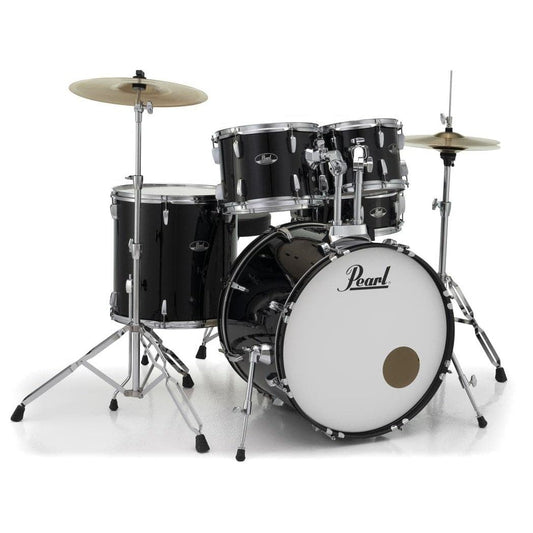 Pearl Roadshow 5 Piece Drum Set With Hardware & Cymbals - Jet Black RS525SC/C31