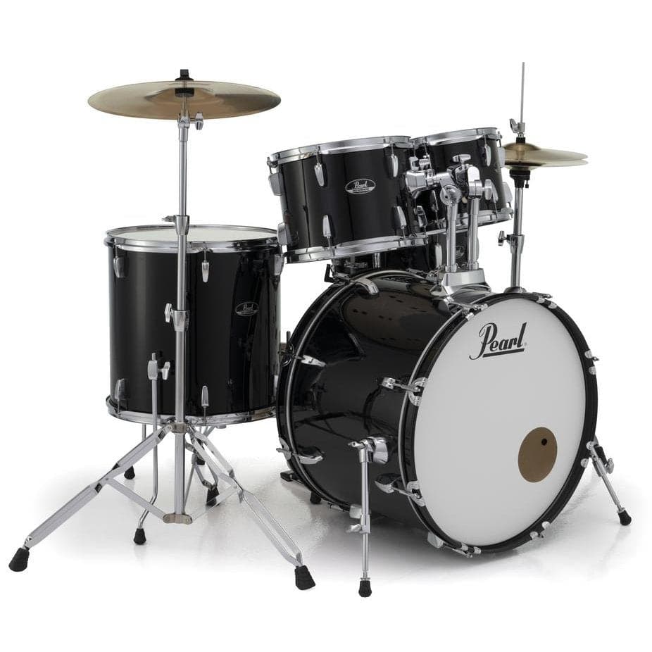 Pearl Roadshow 5 Piece Drum Set With Hardware & Cymbals - Jet Black RS525SC/C31