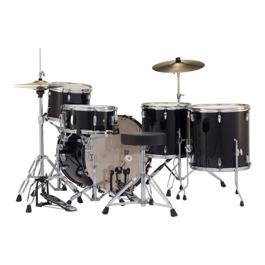 Pearl Roadshow 5 Piece Drum Set With Hardware & Cymbals - Jet Black RS525WFC/C31