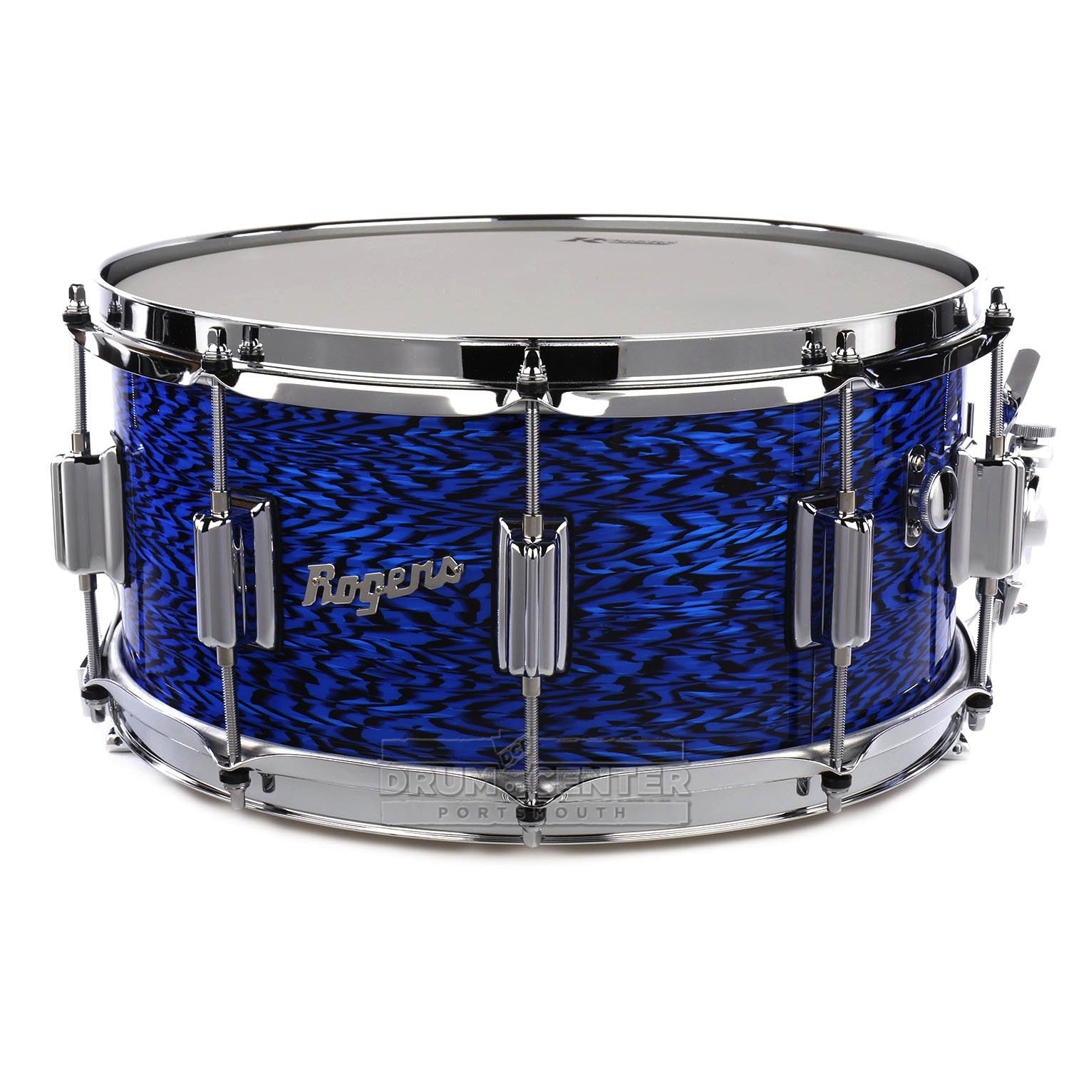 Rogers Dyna-sonic Wood Shell Snare Drum 14x6.5 Blue Onyx