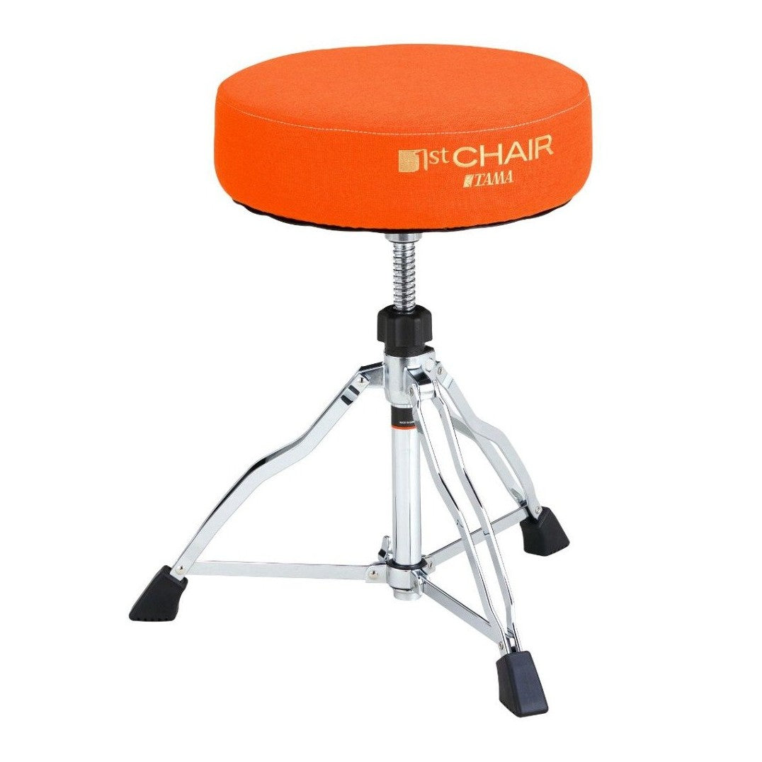 Tama HT430ORF 1st Chair Round Rider Drum Throne w/Orange Vibrant Fabric Seat