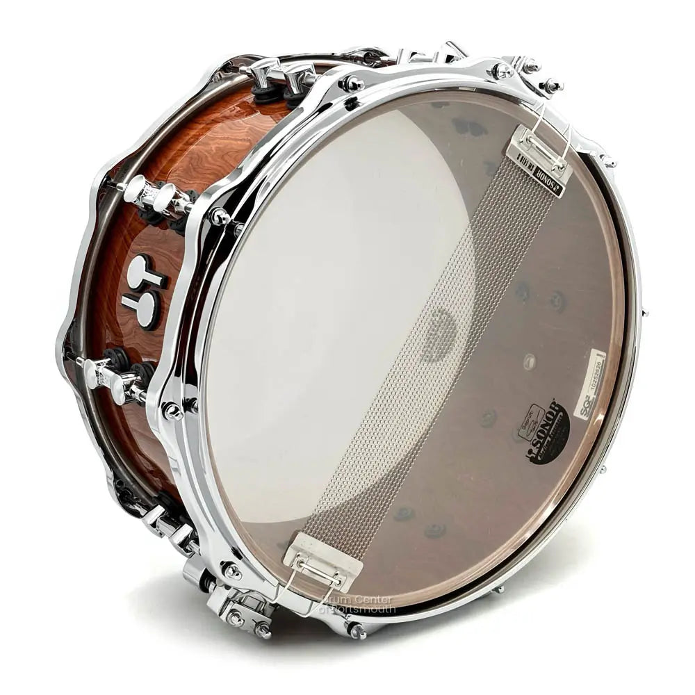Sonor SQ2 Heavy Beech Snare Drum 14x6.5 Bubinga Gloss - Drum Center Of Portsmouth