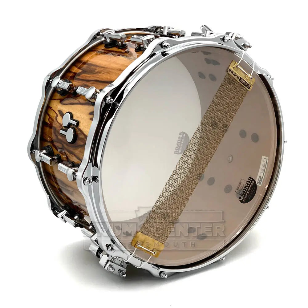 Sonor SQ2 Heavy Beech Snare Drum 14x8 African Marble Gloss - Drum Center Of Portsmouth