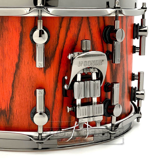 Sonor SQ2 Heavy Maple Snare Drum 14x8 Fiery Red Semi Gloss w/Black Hardware