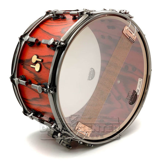 Sonor SQ2 Heavy Maple Snare Drum 14x8 Fiery Red Semi Gloss w/Black Hardware