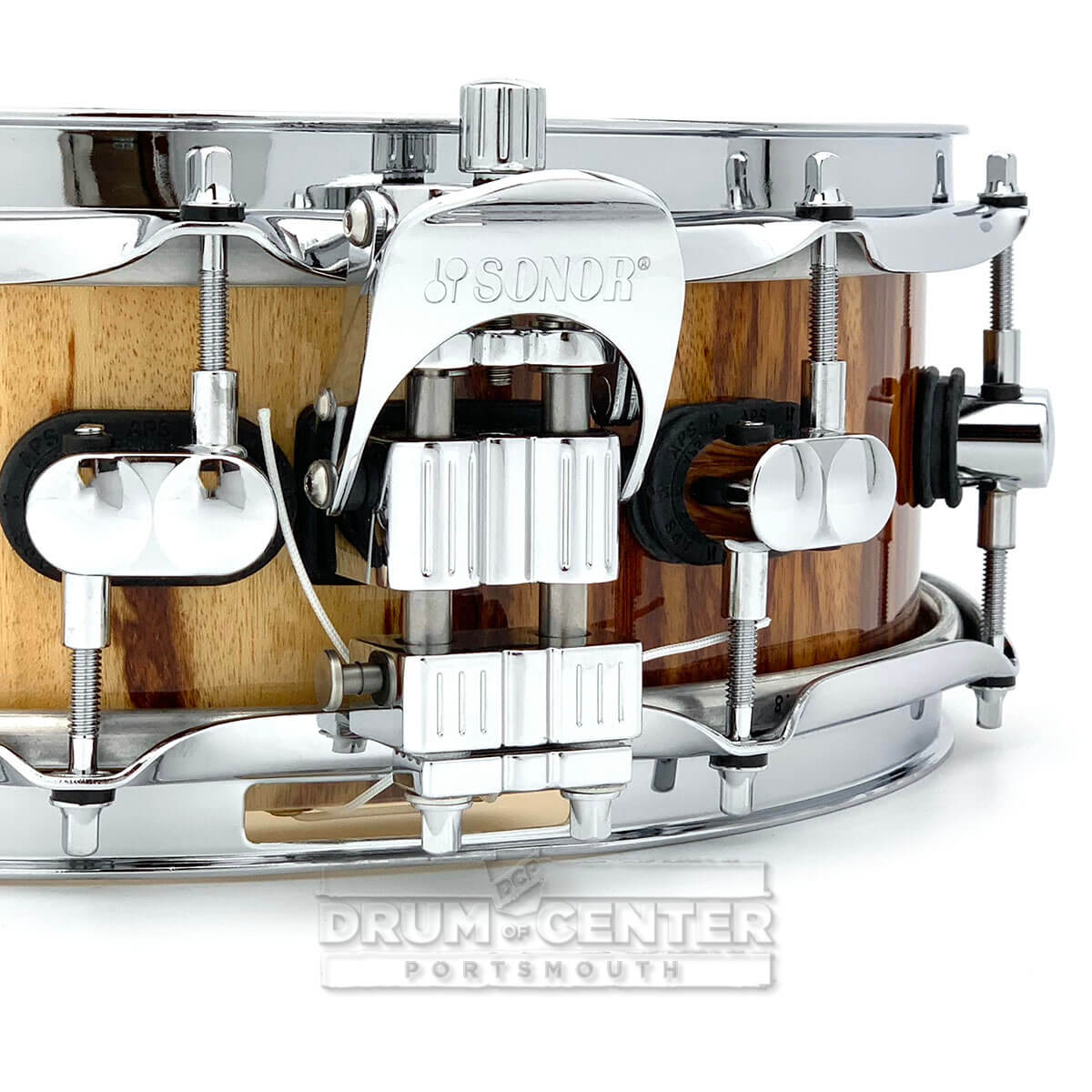 Sonor SQ2 Maple Medium Snare Drum 14x4.25 African Marble Gloss