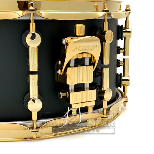 Sonor SQ2 Medium Maple Snare Drum 14x7 Dark Satin w/Gold Hardware