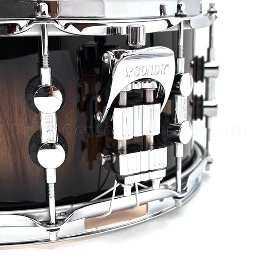 Sonor SQ2 Vintage Maple Snare Drum 14x6.5 Black Burst over African Marble - Drum Center Of Portsmouth