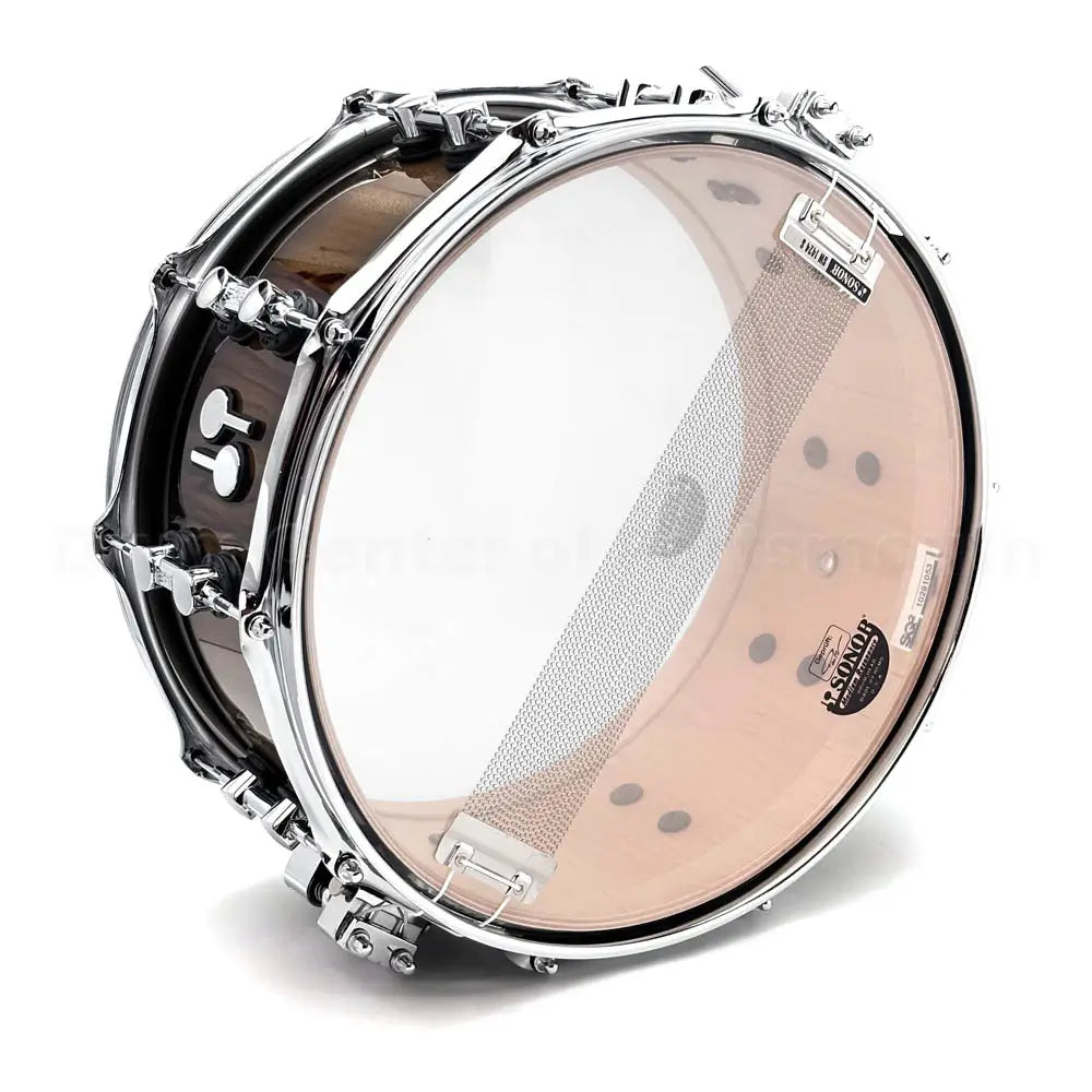 Sonor SQ2 Vintage Maple Snare Drum 14x6.5 Black Burst over African Marble - Drum Center Of Portsmouth