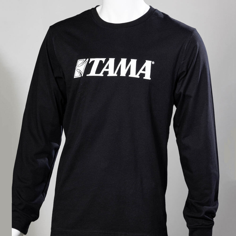Tama Printed Logo Long-Sleeve T-Shirt Black - XXX-Large - Drum Center Of Portsmouth