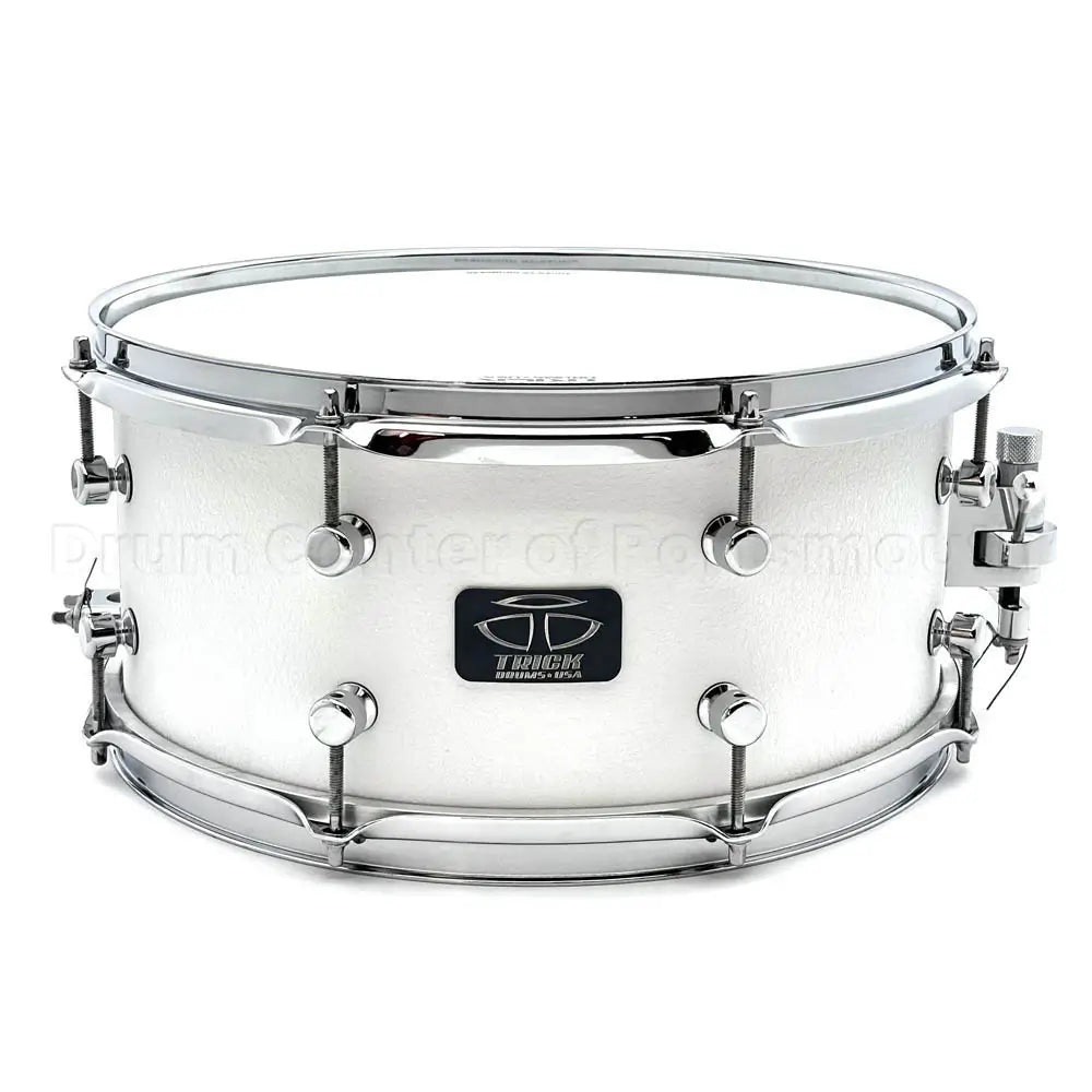 Trick VMT Aluminum Snare Drum 14x6.5 Matte White - Drum Center Of Portsmouth