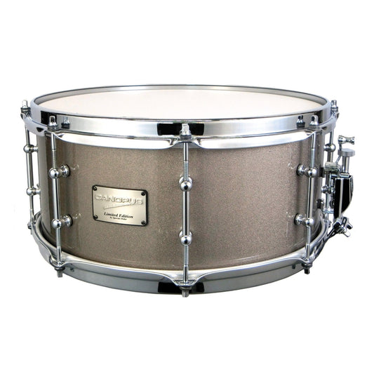 Canopus Limited Edition 5ply Maple/Poplar Snare Drum 14x6.5 Sand Beige Wrap
