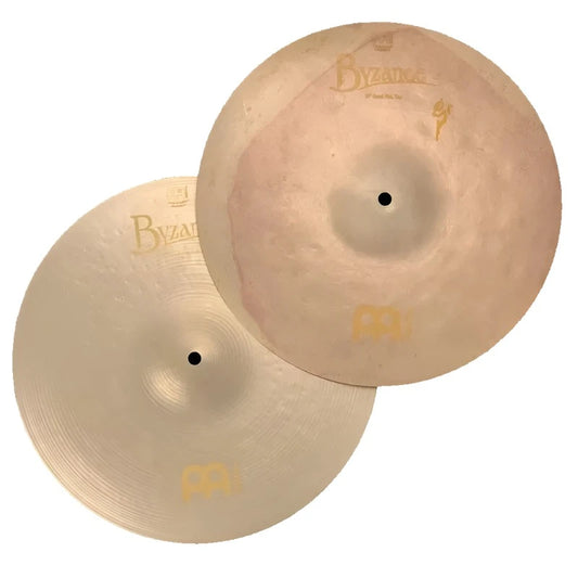Used Meinl Byzance Vintage Sand Hat Cymbals 14" - Excellent - Drum Center Of Portsmouth