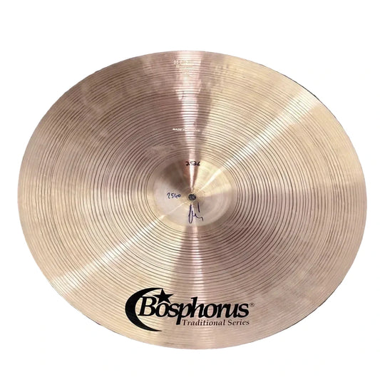 Used Bosphorus Traditional Medium Thin Ride Cymbal 22" - Very Good - Drum Center Of Portsmouth