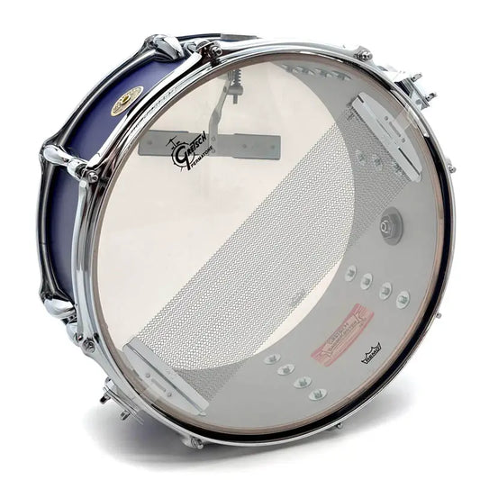 Used Gretsch Broadkaster Snare Drum 14x6.5 Satin Mystic Blue - Very Good - Drum Center Of Portsmouth
