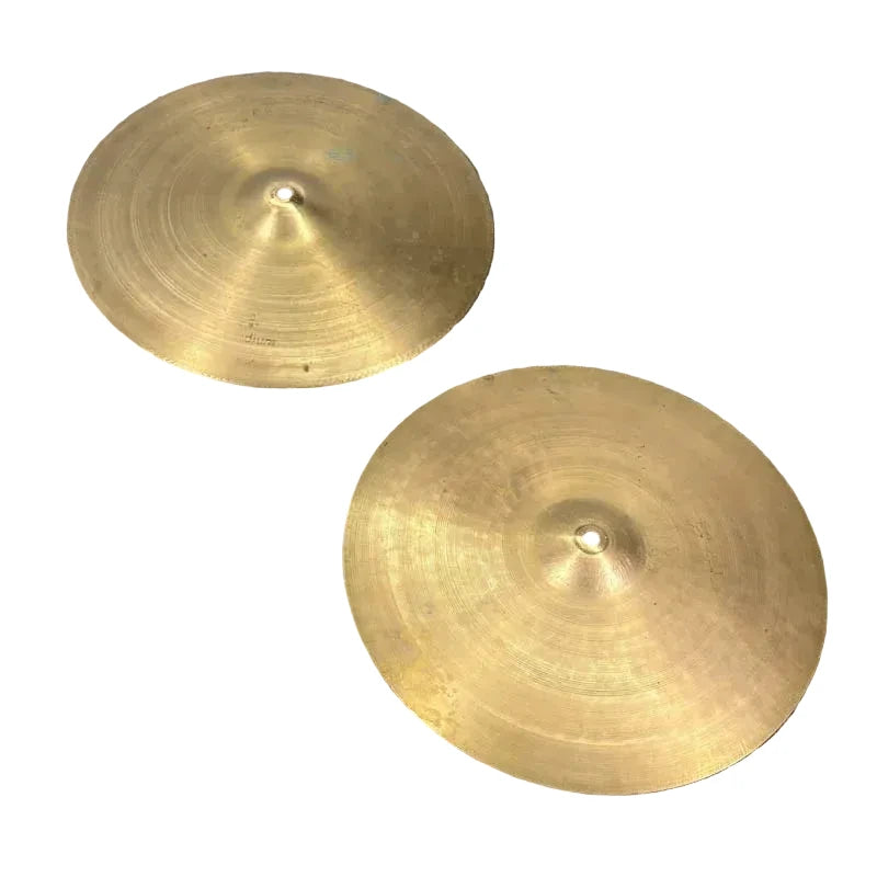 Used Vintage Pasha Medium Hi Hat Cymbals 15" - Good - Drum Center Of Portsmouth