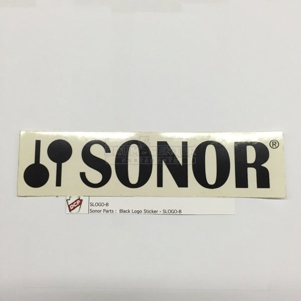 Sonor Bass Drum Logo Decal Black