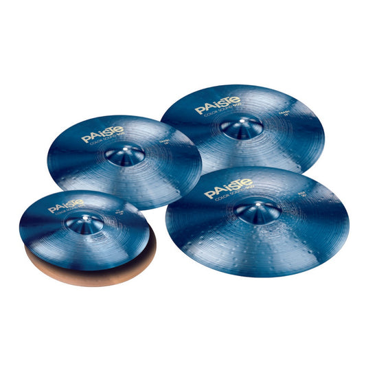 Paiste 900 Color Sound Blue Medium Cymbal Box Set w/Even-Sized Crashes