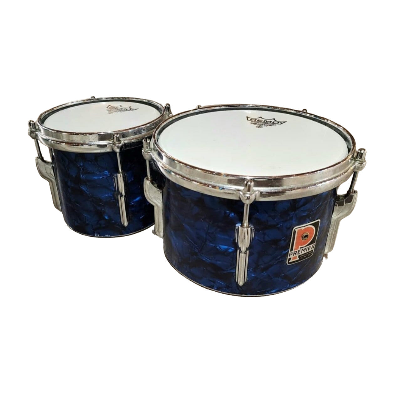 Vintage Premier Bongos Blue Pearl
