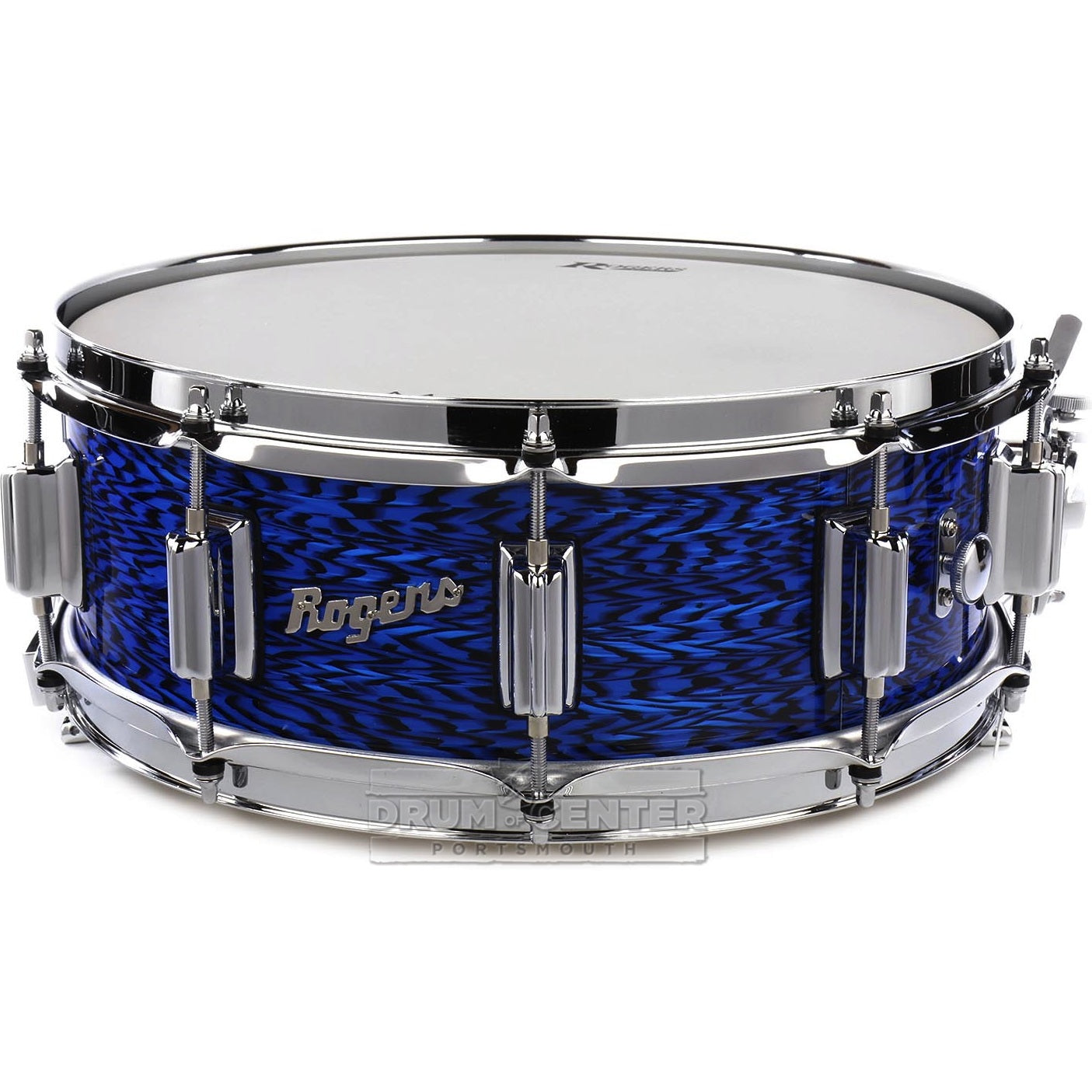 Rogers Dyna-sonic Wood Shell Snare Drum 14x5 Blue Onyx