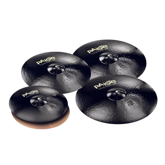 Paiste 900 Color Sound Black Medium Cymbal Box Set w/Even-Sized Crashes