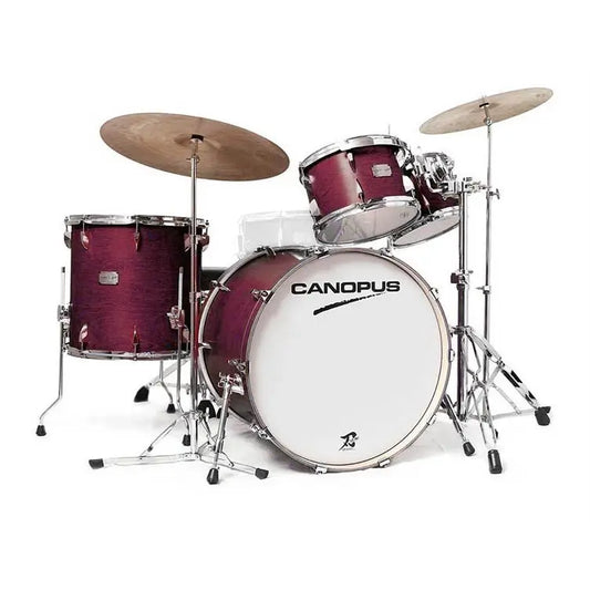 Canopus Yaiba 4pc Groove Drum Set Dark Wine Red Matte Lacquer - Drum Center Of Portsmouth