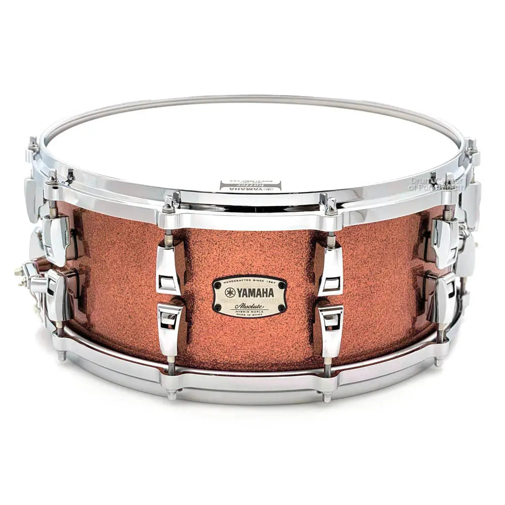 Yamaha Absolute Hybrid Maple Snare Drum 14x6 Pink Champagne Sparkle - Drum Center Of Portsmouth