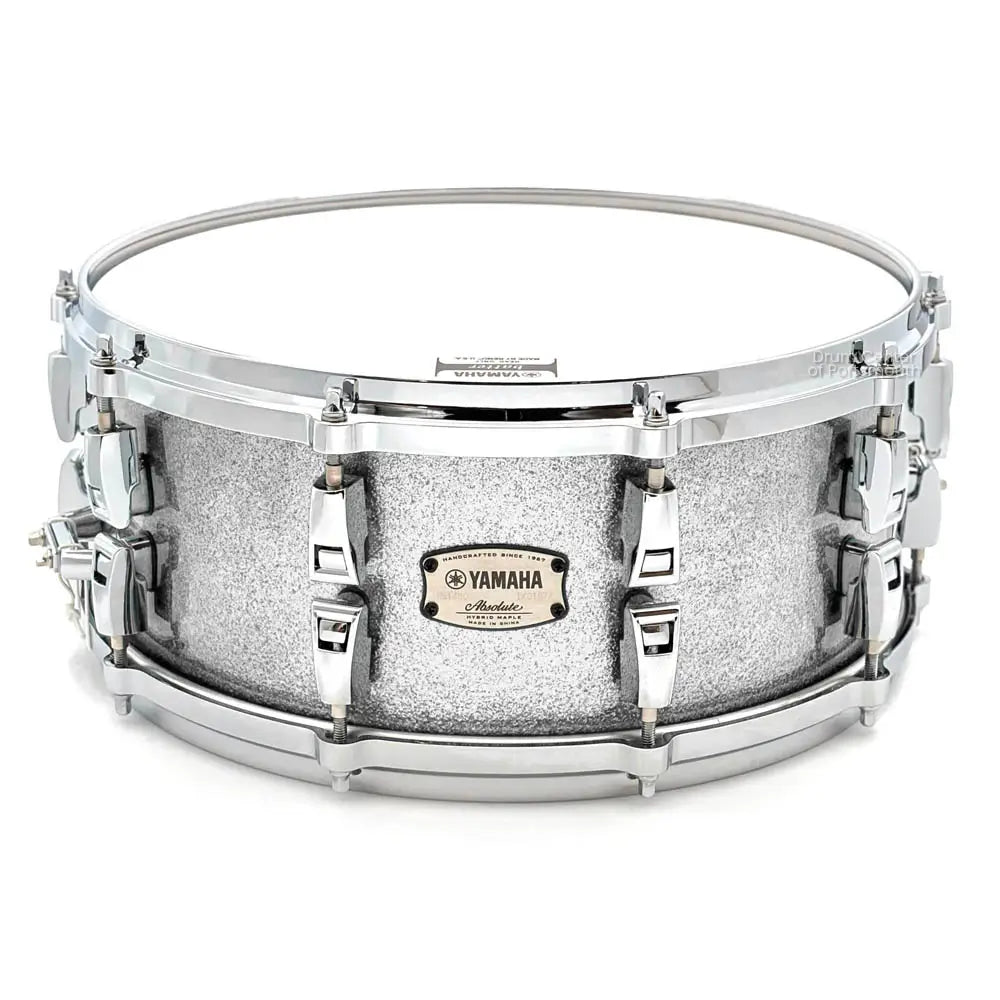 Yamaha Absolute Hybrid Maple Snare Drum 14x6 Silver Sparkle - Drum Center Of Portsmouth